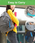 Go To Collapsible Metal Straw Set With Case For Travel And Cruise Ship Essentials on backpack and handbag