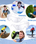 Bulk 50 Pairs Safety Glasses Over Eyeglasses Protective Goggles Anti Fog Scratch Resistant Clear Eye Protection For Men Women
