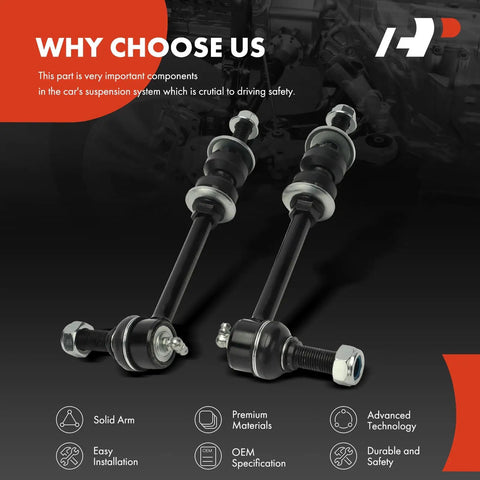 2 Front Sway Bar Links Stabilizer Bar Links For Ram 2500 3500 2011-2013 4500-5500 2011-2019 And Dodge Ram 3500 4500-5500 2008-2010