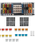 20 Way Blade Fuse Block 16 Circuit Fuse Holder DC Sub Panel With Ground And Cover For SUV Boat Yacht RV Car Marine Truck Trike Vehicle Plug In Ready