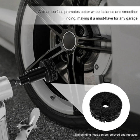 Pro Grade Wheel Hub Cleaning Kit With Brake Resurfacing And Three Rust Removal Pads for grinding hub and polishing studs.