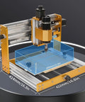 Ultra CNC Router Machine With 500W Spindle, All Metal 3 Axis Engraver showing dimensions