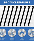 Built Tough For Any Job With This Heavy Duty Carbon Steel M10 X 150mm Hex Head Bolt Kit Featuring Smooth Nuts And Flat Washers 24 Piece Set featuring M10 hex bolts and product features.