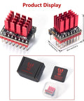 Ultra Quiet SPI Stepper Motor Driver TMC5160T V1.0 with heatsink and packaging, front and side view, 3D printer use