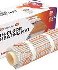Electric Heated Floor Mat For Under Tile Laminate And Stone Surfaces Self-Adhesive Radiant Heating Mat 120 Volts 40 Sq Ft