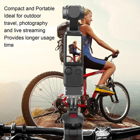 Built Tough Sports Camera Charging Dock For Pocket 3 Rig, compact design for outdoor travel and live streaming.