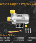 Dead Nuts Reliable Electric Water Pump For BMW 328i 325i X5 X3 528i Direct Replacement Assembly with connectors and yellow cap