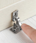 10 Pack Beefy Brass Heavy Duty Cabinet Door Latches With Mounting Screws, Elbow Latch Closet And Window Catches For Bedroom And Bathroom
