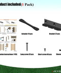Heavy Duty Tough As Nails Steel Louver Pergola Kit With Powder Coated Brackets And Actuators For Deck Sunblind System includes 22 brackets, 10 actuators, screws, sleeves, and instructions.
