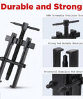 Heavy Duty Bearing Puller Tool Kit 2 Jaw Adjustable Gear Remover For Auto Motorcycle Chrome Vanadium Steel Ensures Durability On Flywheels And Engines, black steel 2-jaw puller