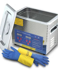3L Ultrasonic Parts Cleaner With 200W Heating For Cleaning Carbs Injectors Jewelry Guns Brass And Small Parts Heavy Duty Pro Grade Digital Cleaning Machine For Home Garage Use Ideal For Workshops