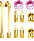Heavy Duty Air Chuck Set With Dual Head And Ball Head Chucks For Bike, Motorcycle, Car, And Truck Tire Inflation components
