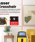 4 In 1 Laser Tape Measure With Level And Crosshairs, 130 Ft Laser Range And 16 Ft AutoLock Tape, Large LCD Display in living room