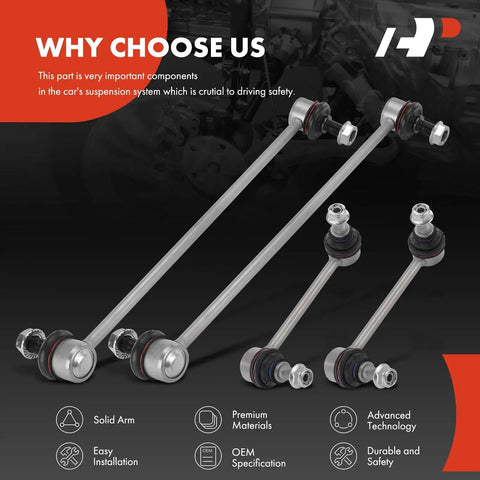 Upgrade Your Ride With A Set Of 4 Front And Rear Sway Bar End Links Stabilizer Kit For Honda Pilot 2016 To 2022 Passport Display