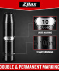 Beefy 10 Piece One Quarter And Three Eighth Inch Drive Impact Socket Set, 10mm showing laser and stamped markings on black CR-MO steel