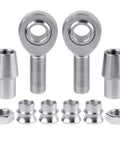 Beefed Up Three Quarter Inch Heim Joint Rod End Kit With Chrome Plated Chromoly Joints Includes Left And Right Hand Thread Sets Tube Adapters Misalignment Spacer Jam Nut Heavy Duty Panhard Rod End Kit For Off Road And High Load Use, chrome parts