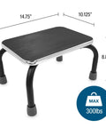Heavy Duty Metal Step Stool For Adults And Seniors Portable Non Slip Foot Stool With 250 Lb Capacity Pre Assembled