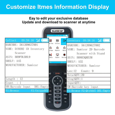 Laser Wireless Barcode Scanner 2.4G For Inventory And Stock Tracking, Reads Non-Repeating Barcodes Fast, Rechargeable