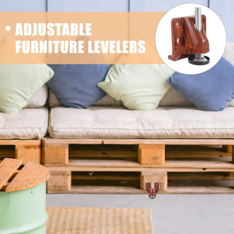 Heavy Duty Adjustable Furniture Leveling Feet With Anti Slip And Height Adjustment For Wood Grain Plastic Table Leg Levelers