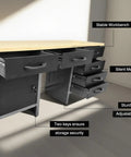 Ultimate Garage Storage System With Wall Cabinets, Steel Pegboard And Wood Workbench, Tools Organizer For Busy Workshops