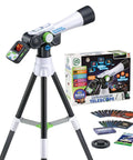 Totally Kid Friendly Space Explorer Telescope With Two Point Four Inch Video Screen And 110x Zoom Moon Viewing And Adventure Game digital telescope on tripod
