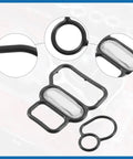 VTEC Solenoid Gasket Spool Valve Filter Screen With O Ring For Honda Civic 1996 To 2005 Pack Of 3 Black Replacement