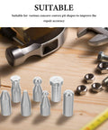 Seven Piece Dent Removal Kit For Auto Body With Seven Interchangeable Manganese Tips on wooden surface