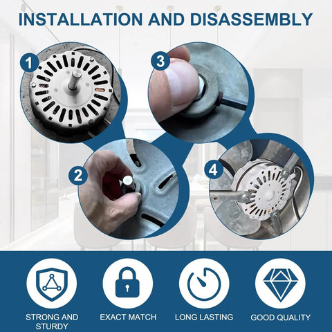 Attic Power Vent Motor Replacement Kit For Lomanco Lomancool 2000 And 1800 Series with step-by-step installation guide.