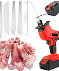 Lightweight Electric Bone And Meat Saw For At Home Use With Five Spare Blades 3000mAh Battery