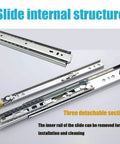 Heavy Duty Drawer Slides Full Extension Industrial Drawer Runners With Lock Side Mount 350-1500mm with detachable sections