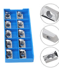 APGT1604PDFR-G2-MA APMT1604 Aluminum Milling Inserts with high grip strength in blue pack, carbide for CNC machining, 10 pack.