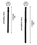 Quick Adjusting 1.25 Inch Web Rifle Sling With Swivels Adjustable From 26 To 33 Inches Length Comparison