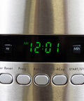 Programmable Drip Coffee Maker With Glass Carafe 12 Cup Capacity Regular And Bold Brew Auto Shut Off control panel