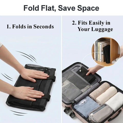 Must Have Portable Shower Caddy For Dorm Life With 8 Pockets S Hook Storage Bag folded flat fitting in suitcase and shelf