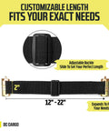Heavy Duty E Track Straps 16 Pack Adjustable Tie Down Straps 12 To 22 Inches For Enclosed Trailers Secure Cargo Shown with Buckle