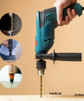 One Quarter Inch Impact Drill Bit Set Ten Pieces Titanium HSS Twist Bits With Hex Shank in power drill use