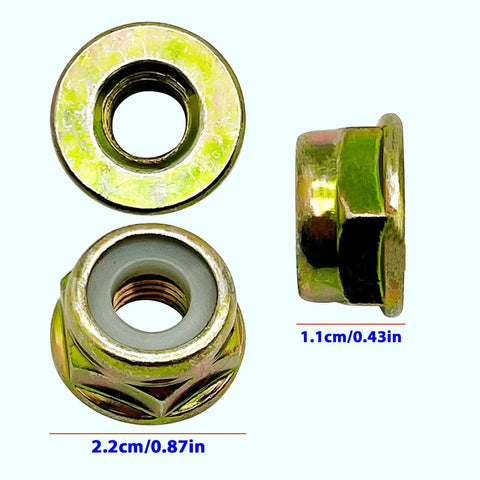 Left Hand Thread Blade Nut M10 X 1.25 Replacement For String Trimmer And Brush Cutter Gear Head Blade Case Accessories 4 Pack