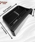 Toyota Tacoma And 4Runner 14 Inch Screen Center Console Storage Box ABS Accessory Organizer with dimensions 2024-2026 view