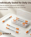 Disposable 1ml Syringe 31G Needle Five Sixteenth Inch 8mm With Leak Proof Airtight Plunger And Individually Sealed Pack Of 100 For Lab Tools Supplies Safe Handling And Precise Dosing In Medical And Laboratory Work, blister packed