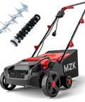 Powerful 13 Amp 2 In 1 Electric Dethatcher And Scarifier With Four Position Height Adjustment And 8 Gallon Thatch Collection Bag