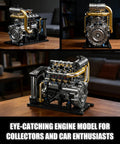 Ultra Realistic Inline 4 Cylinder Diesel Engine Kit With Motor For Adults And Teens, Lego Compatible MOC Building Set