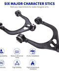 Beefed-Up Front Upper Control Arm With Ball Joints Replacement Kit for 2005-2019 Chrysler 300, Dodge Charger, Magnum, Challenger, 2-Piece