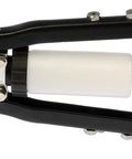 Heavy Duty Hand Rivet Gun With Extra Long Handle For Window Regulator Swap Includes Wrench And Rivets Plus Attached Caddy top view with blue handles.