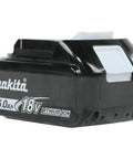 18V LXT 5.0Ah Lithium Ion Battery Pack close-up showing LED charge indicator