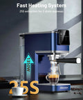 20 Bar Espresso Machine With Auto Milk Frother And Crisp Lcd Screen, Stainless Steel Hot Iced Coffee Maker For Silky Lattes And Bold Macchiatos, No Fuss Kitchen Game Changer with fast heating system and espresso brewing.