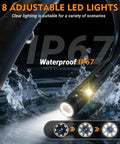 IP67 waterproof feature of Dual Lens Endoscope Camera With Light 1080P HD Borescope 5 Inch IPS Screen in water