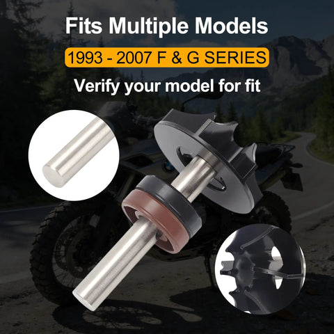 BMW Water Pump Repair Kit For F650GS G650GS With Impeller Shaft And Seals direct replacement showing components and fit info