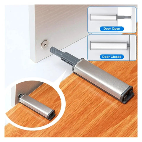 20 Pack Stainless Steel Magnetic Push Latches For Cabinets And Wardrobes No Fuss Easy Install Touch Latch Door Hardware detail