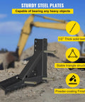 Badass Heavy Duty 24 Inch Excavator Hydraulic Thumb Backhoe Attachment Bolt On Kit with sturdy steel plates and solid teeth.