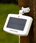 Solar Power Pack For Weather Sensors Iris Atlas Optimus Eliminates Battery Swaps With Solar Charging on wooden post